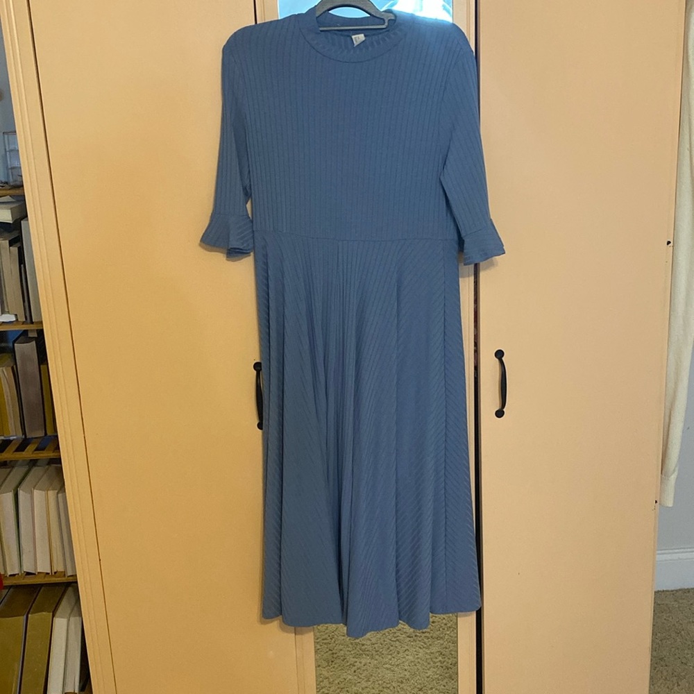 Light blue midi dress